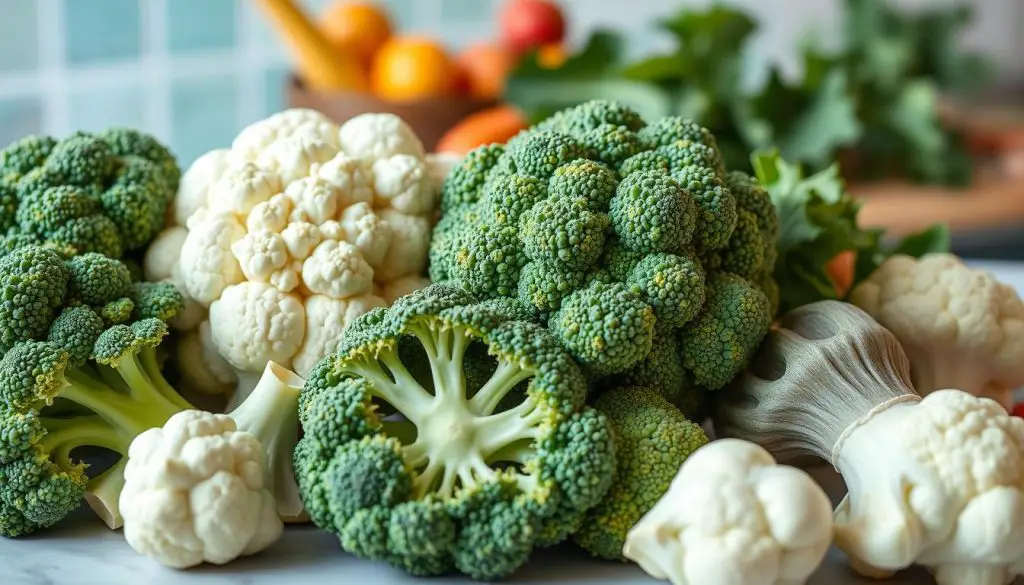 Broccoli and Cauliflower