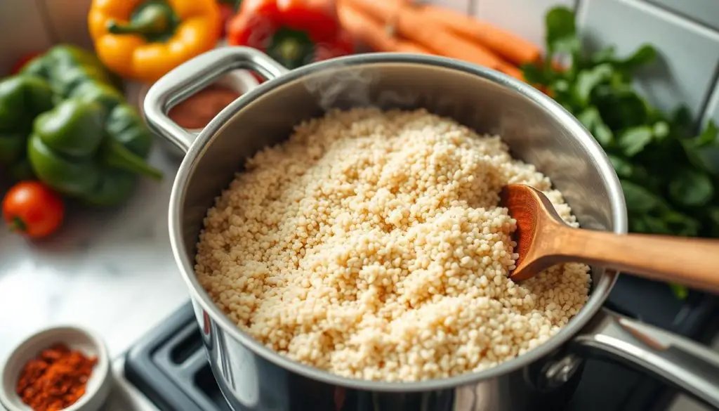 Cooking quinoa