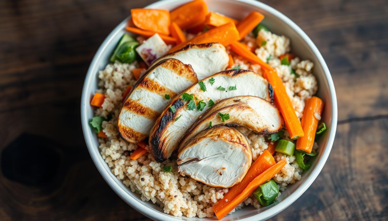 Endo friendly chicken quinoa carrots