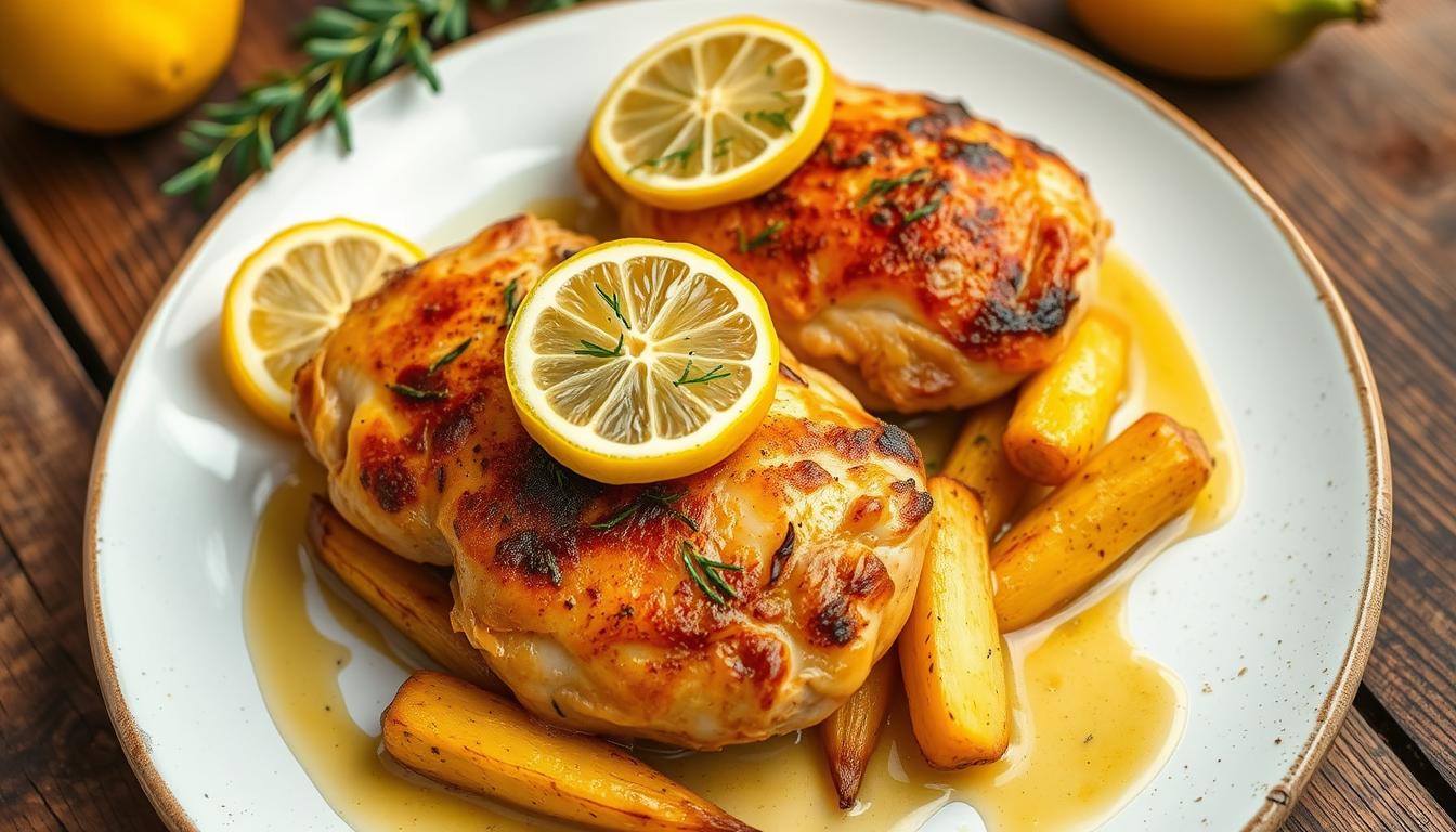 Endo friendly lemon chicken parsnips