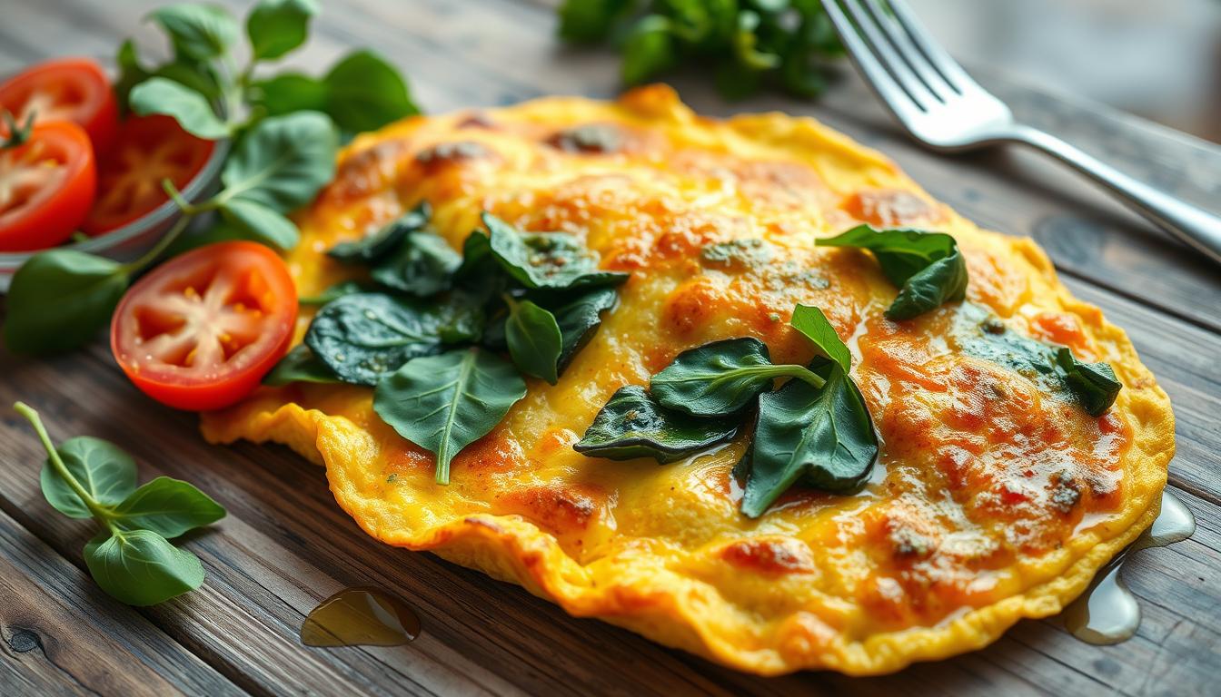 Endo friendly omelet zucchini spinach