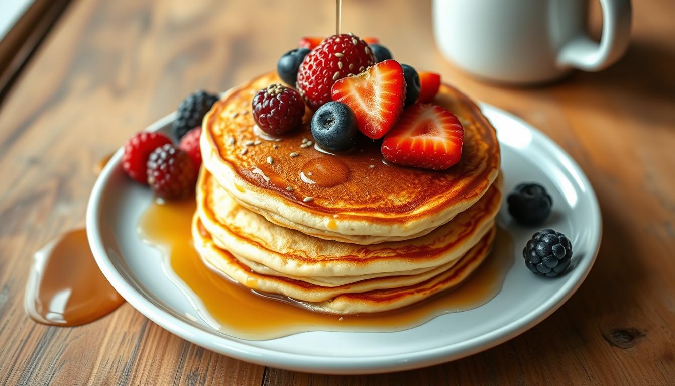 Gluten-free pancakes with chia seeds for fibromyalgia