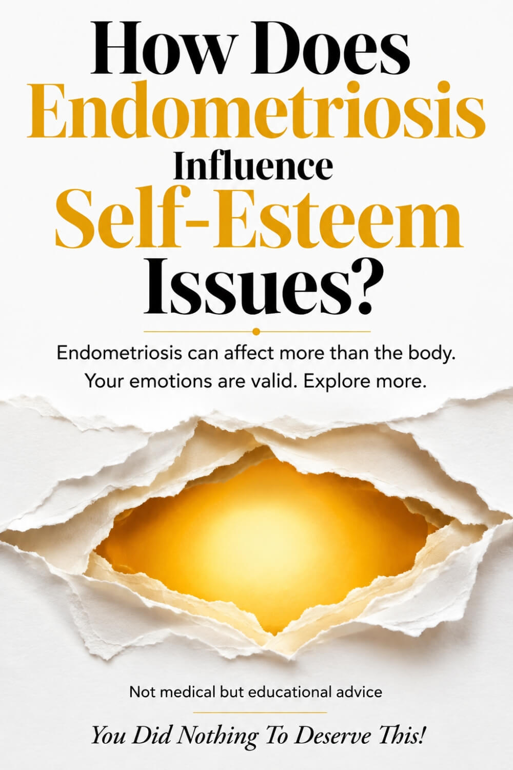How Does Endometriosis Influence Self-Esteem Issues 01