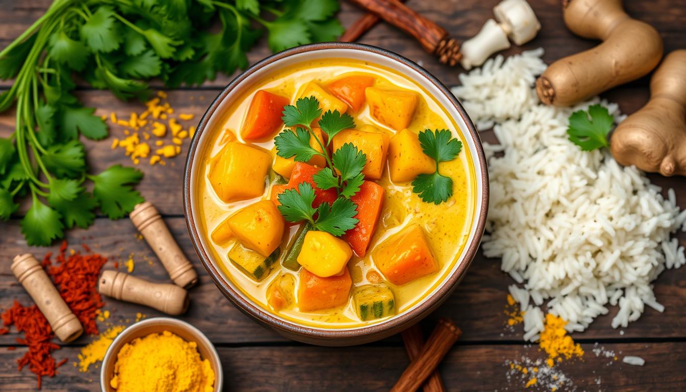 Low FODMAP vegetable curry for fibromyalgia