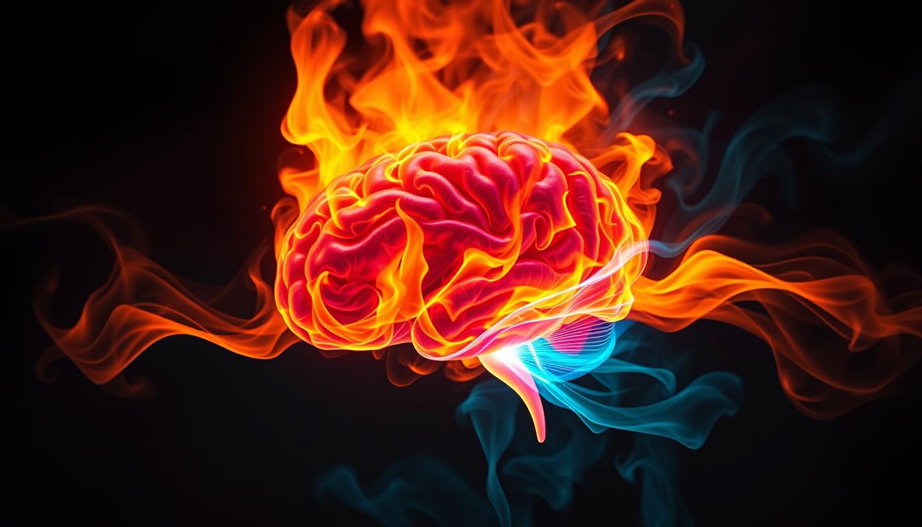 Pain Processing Brain on Fire