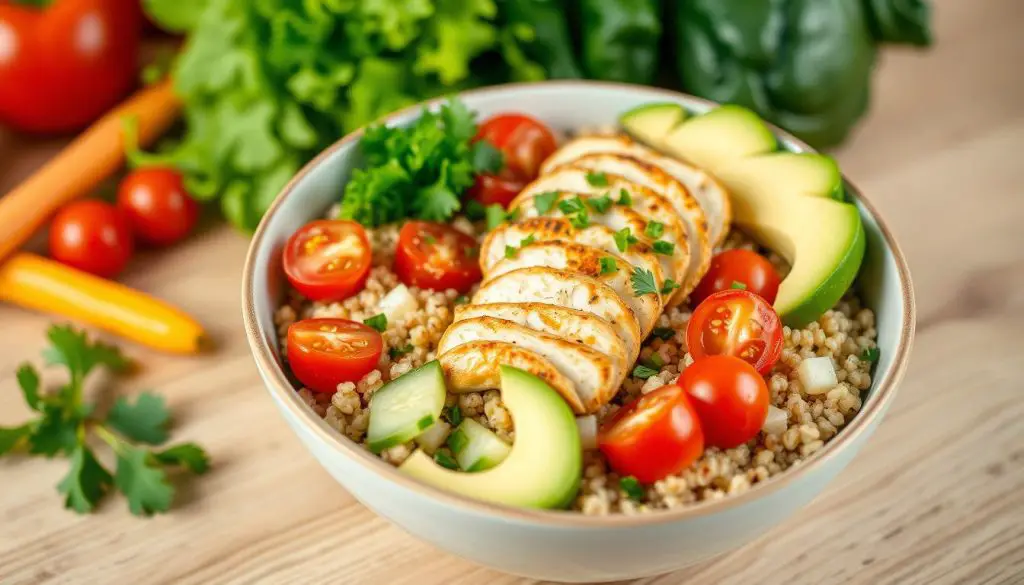 Protein-rich quinoa bowl