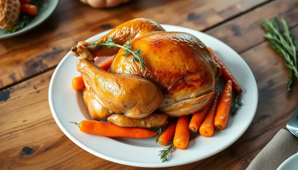 Roasted Turkey and Steamed Carrots