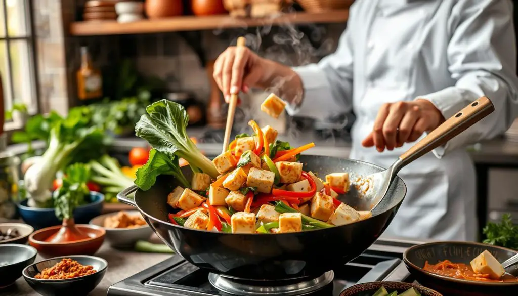 Stir-fry cooking techniques