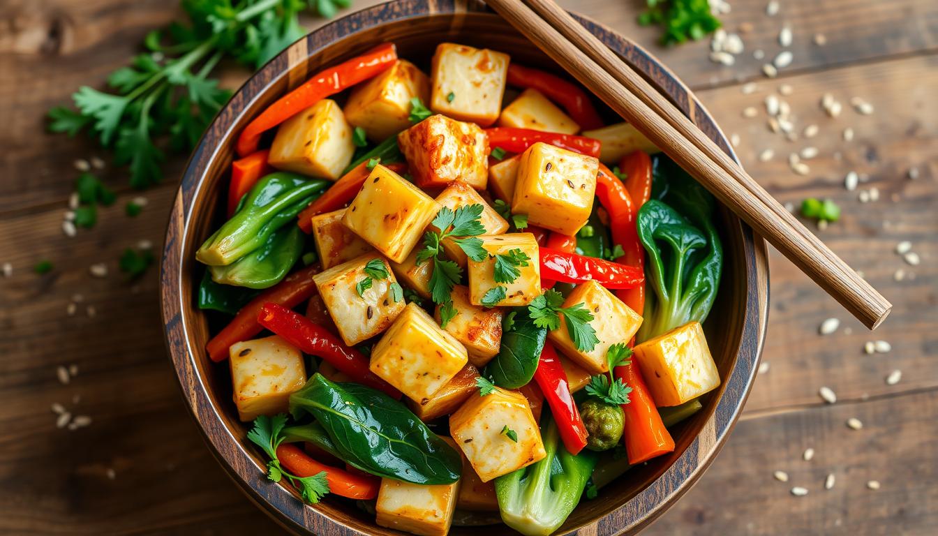 Tofu and bok choy stir-fry for fibromyalgia