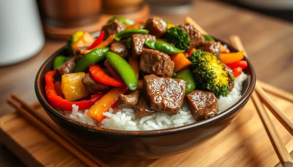 beef and vegetable stir-fry