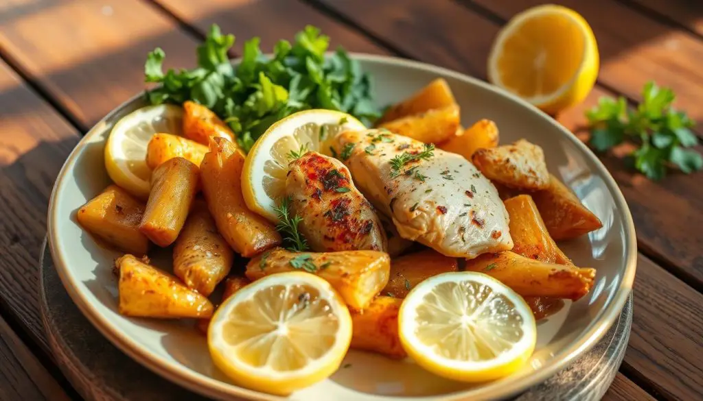 endo friendly lemon chicken parsnips