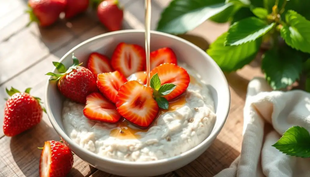 gluten-free oats and strawberries