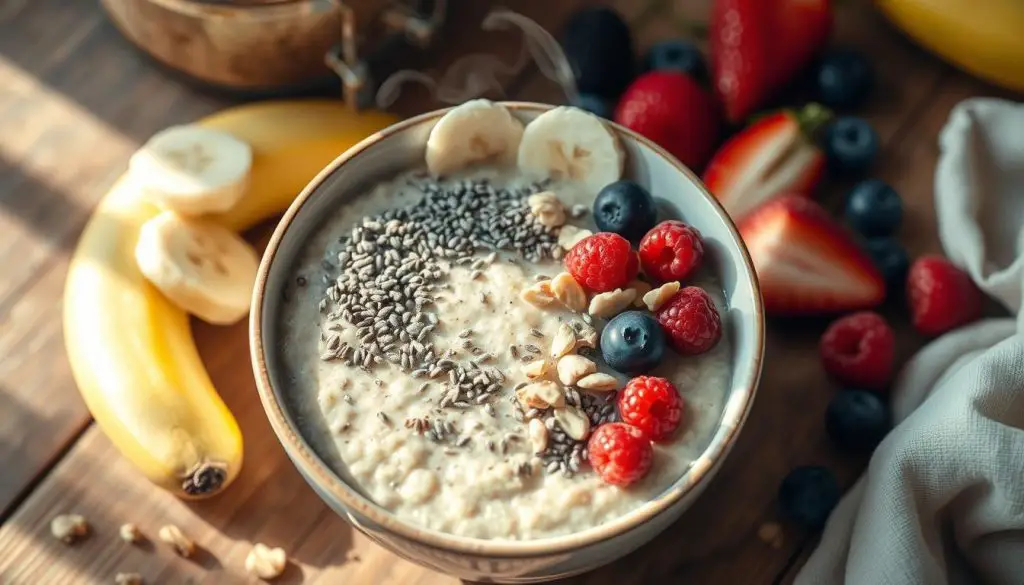 gluten-free porridge with chia seeds