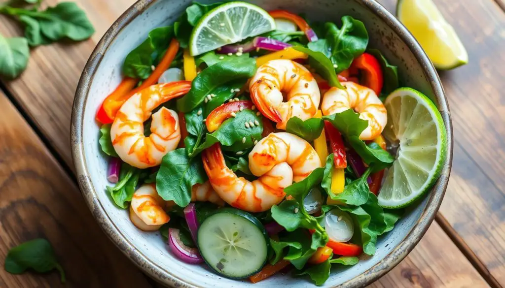 low-FODMAP shrimp salad recipe