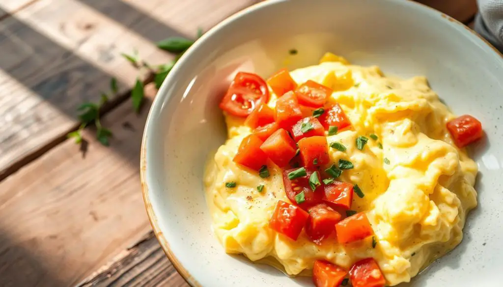 scrambled eggs tomatoes