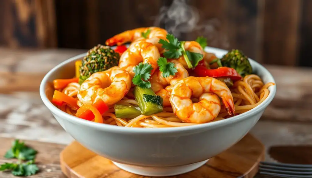 shrimp stir-fry noodles