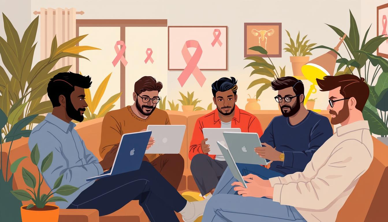 Online communities for men supporting endometriosis