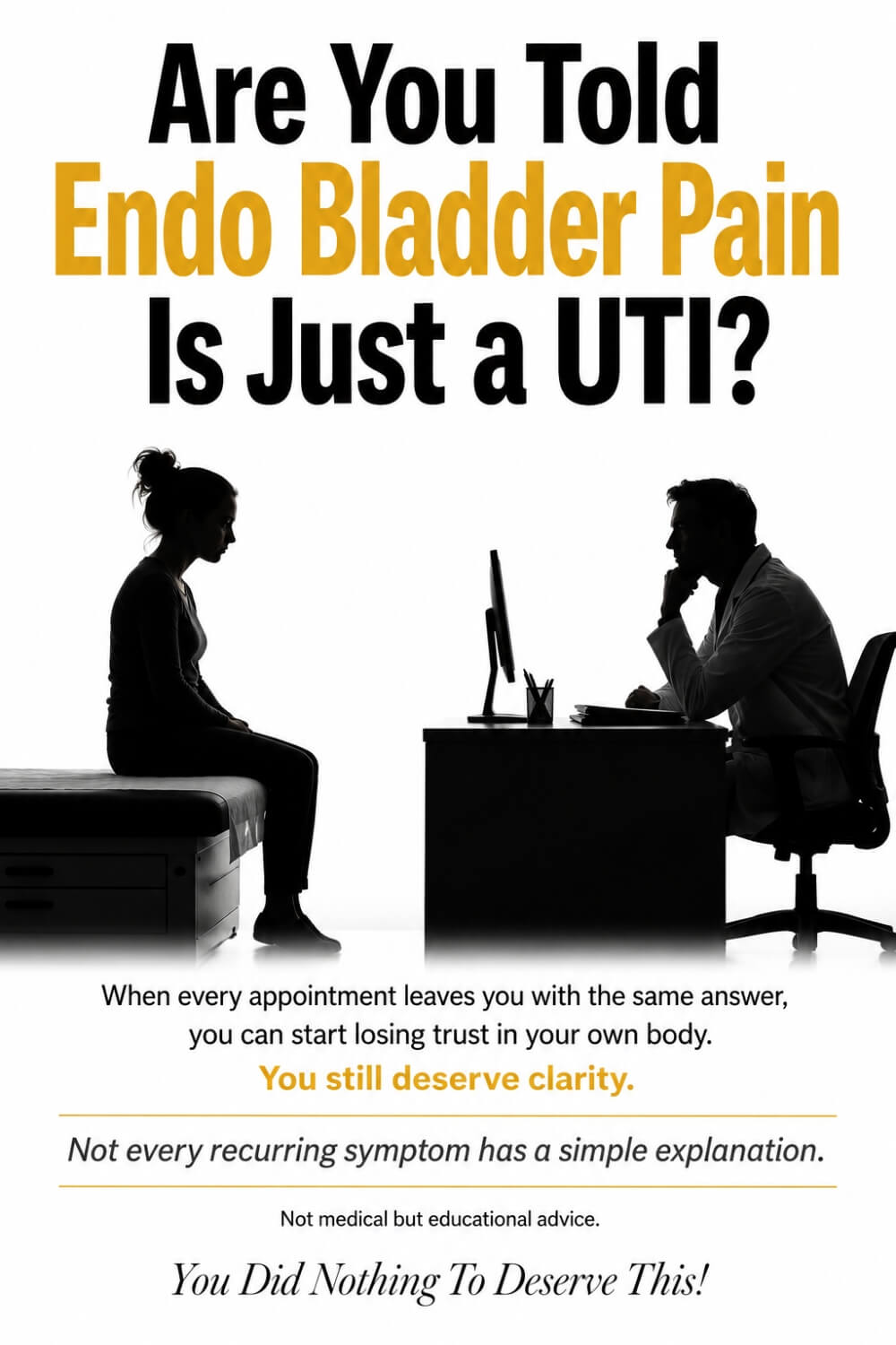 Are You Told Endo Bladder Pain Is Just a UTI 1