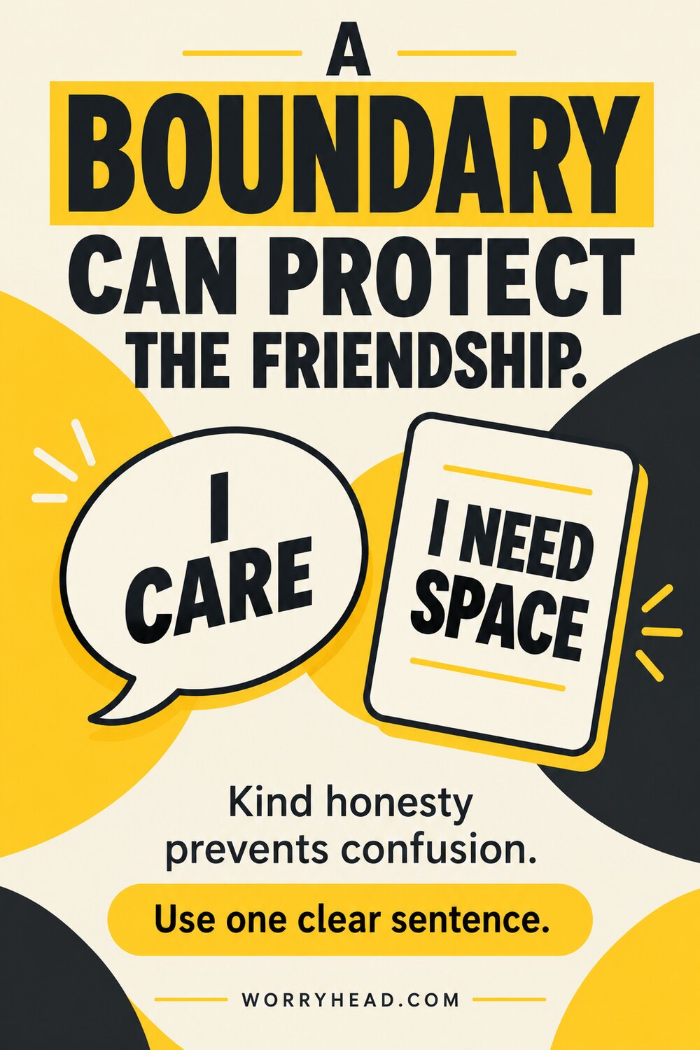 Boundary message card for endometriosis and other people's milestones.