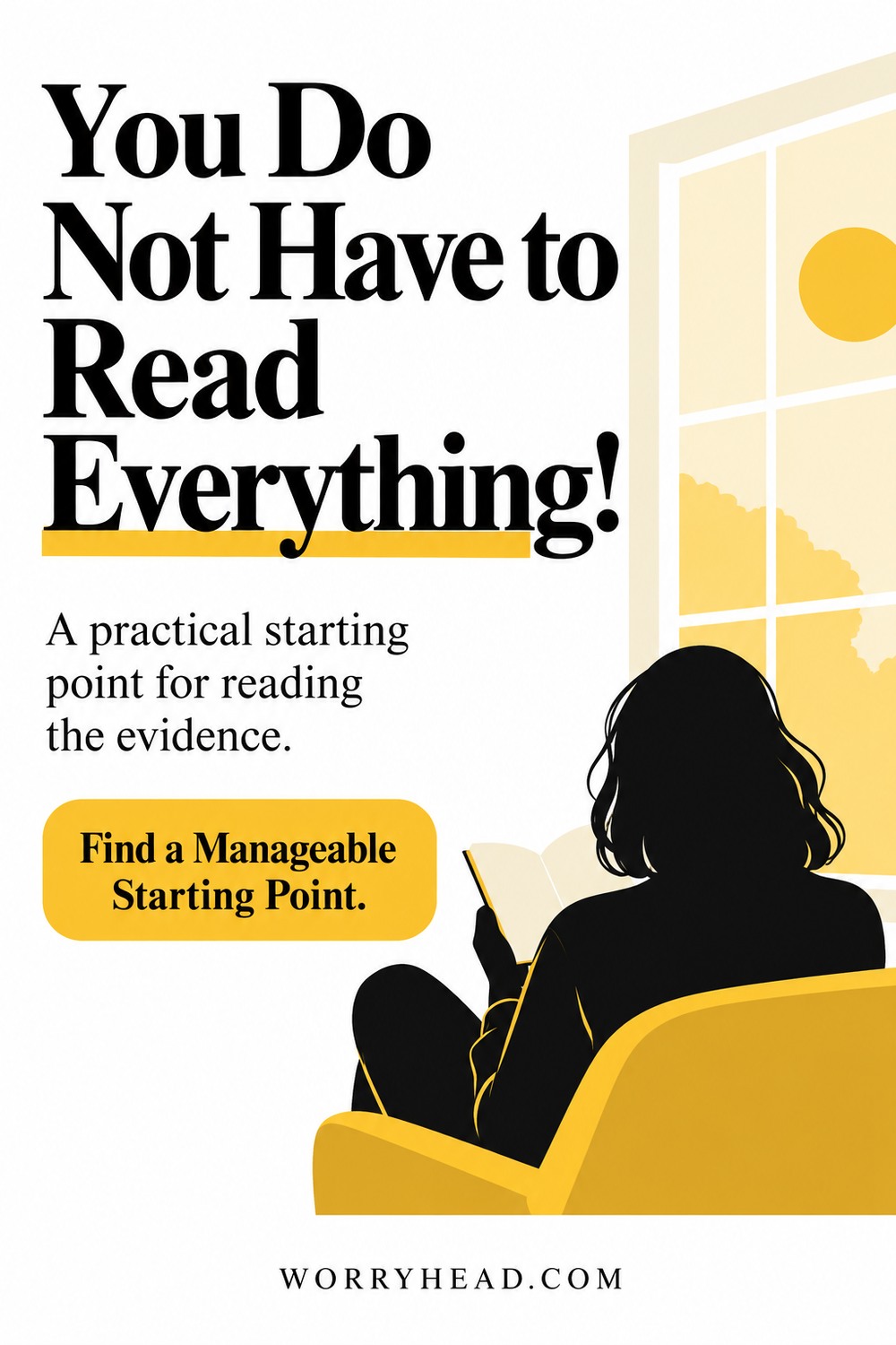 Faceless reading silhouette beside a window — finding free endometriosis research.